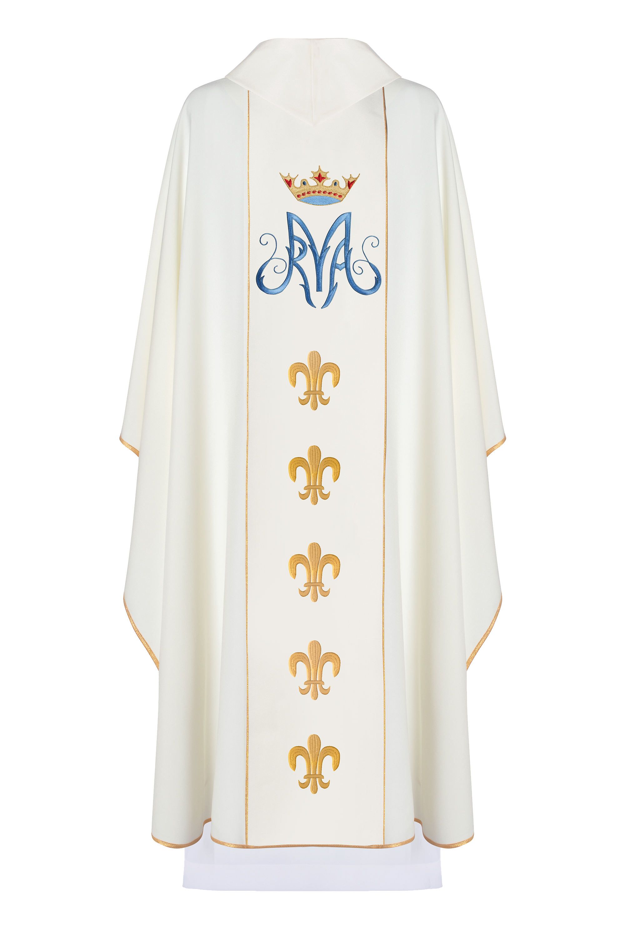 Casulla marfil de Nuestra Señora de Czestochowa